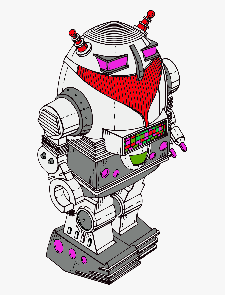 Vector Clip Art - Robot Clip Art, Transparent Clipart