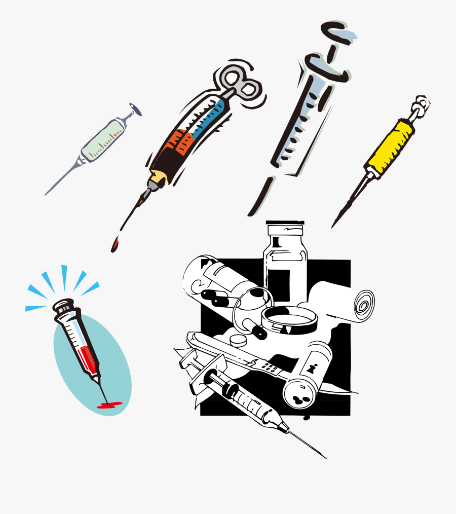 Syringe Clipart Material, Transparent Clipart