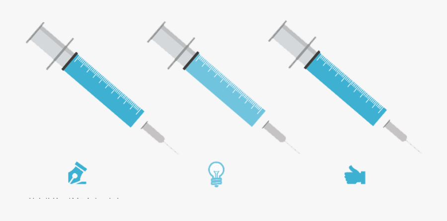 Transparent Needle With Blood Clipart - Syringe, Transparent Clipart