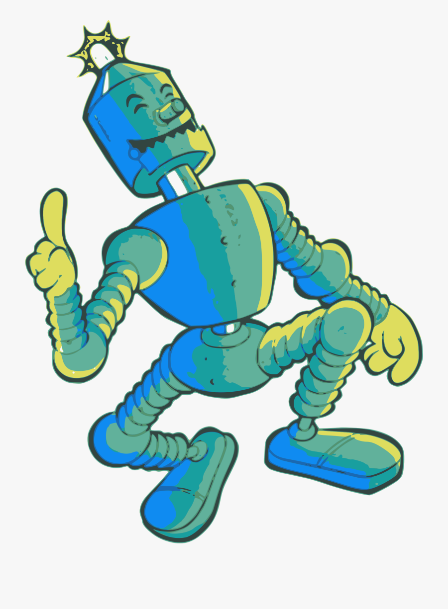 Robot Clipart Comic - Joyous Clipart, Transparent Clipart