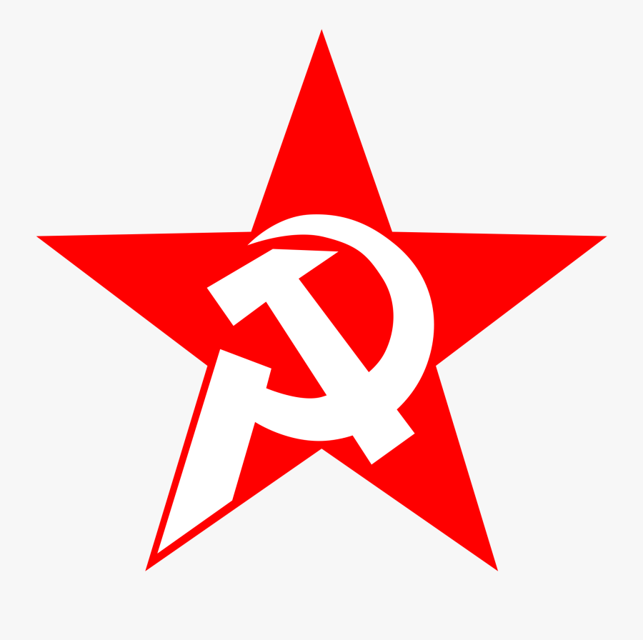 Red Star Picture Free Download Clip Art Free Clip Art - Hammer And Sickle Star, Transparent Clipart