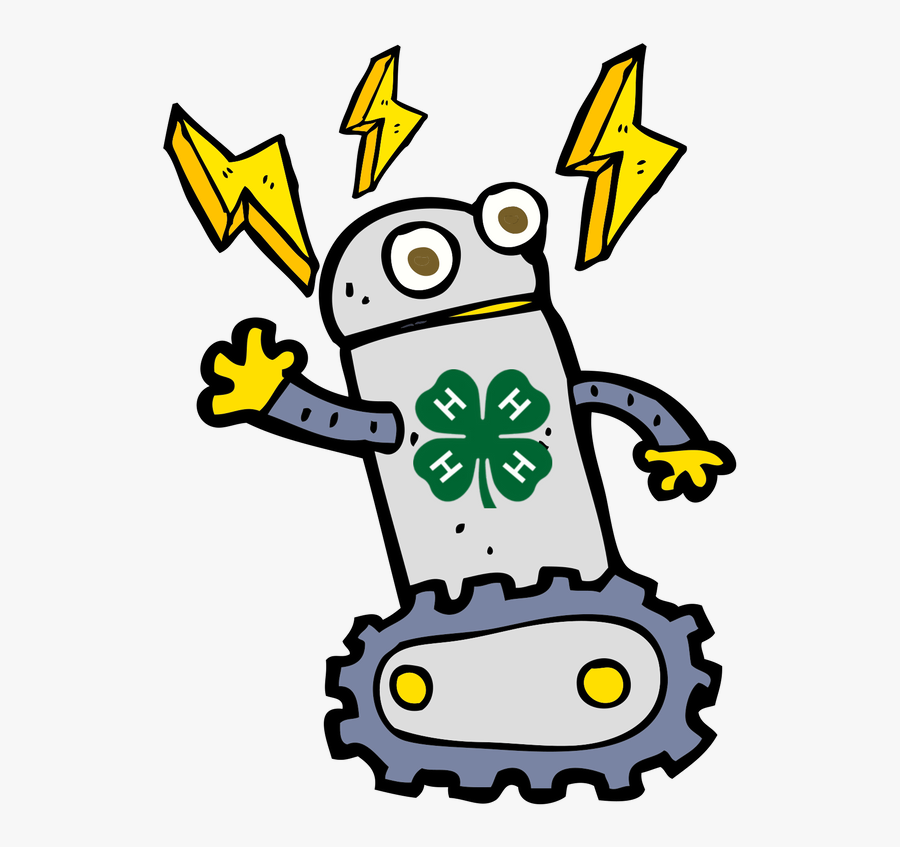 Comic Roboter, Transparent Clipart
