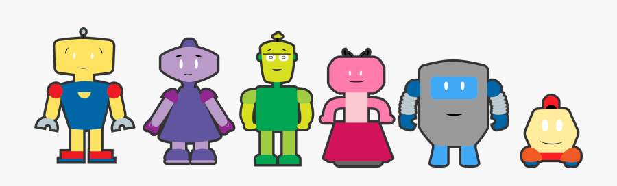 Cartoon Robot Png - Geometry Cute Png, Transparent Clipart