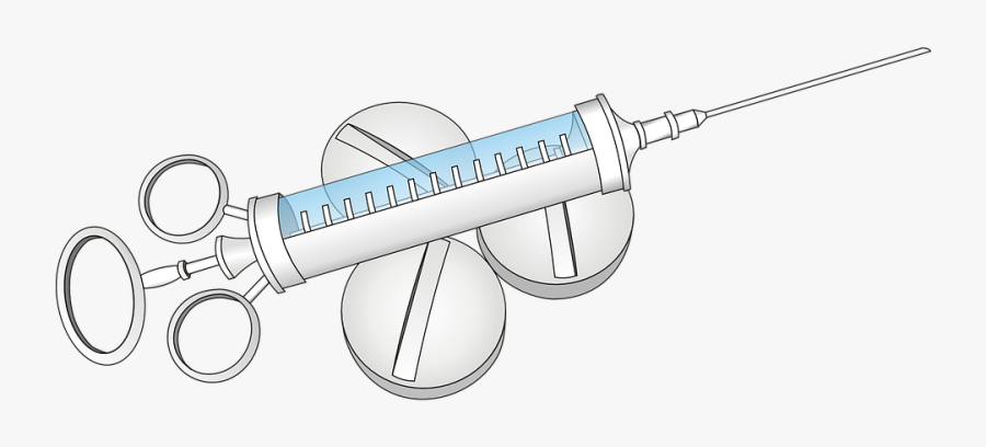 Free Syringe - Syringe, Transparent Clipart