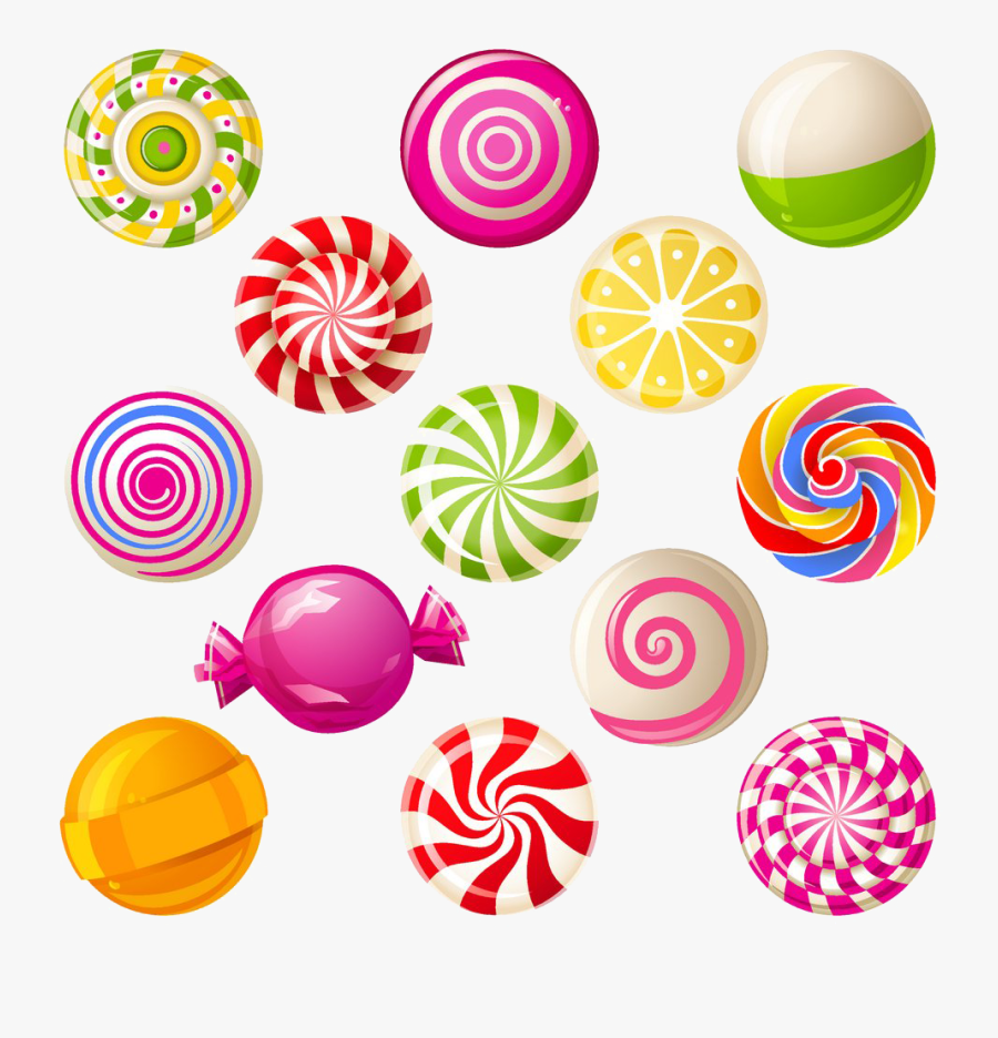 Cane Sweet Candy Pictures Lollipop Cotton Clipart - Round Candy Cane Clipart, Transparent Clipart