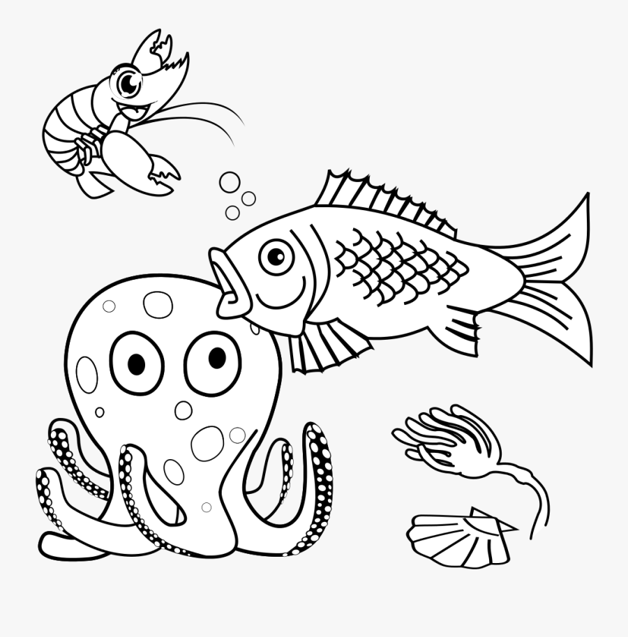 World Under At Getdrawings - Imagenes De La Vida Marina Para Colorear, Transparent Clipart