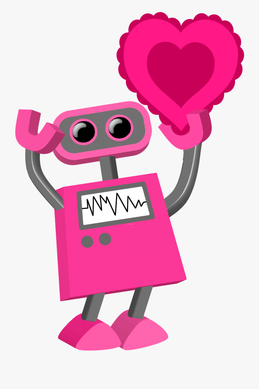 Be My Tim - Valentine Robot Transparent Background, Transparent Clipart