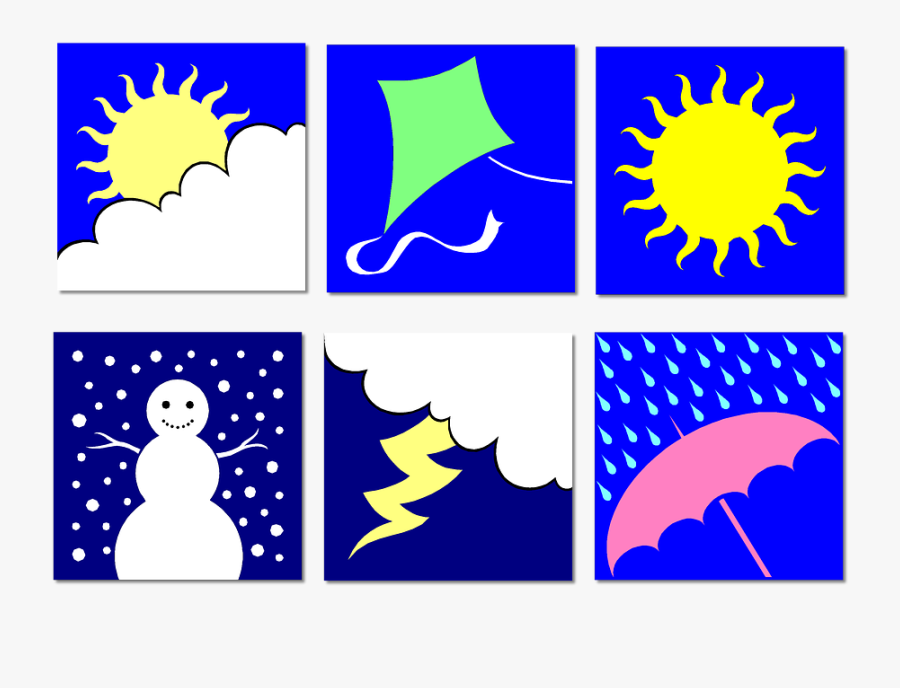 Clip Art, Weather, Seasons, Education, Summer, Winter - Weather And Seasons Clip Art, Transparent Clipart