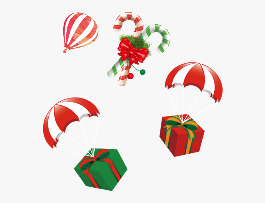 Clip Art Candy Cane Caramel Gift - Candy Cane, Transparent Clipart