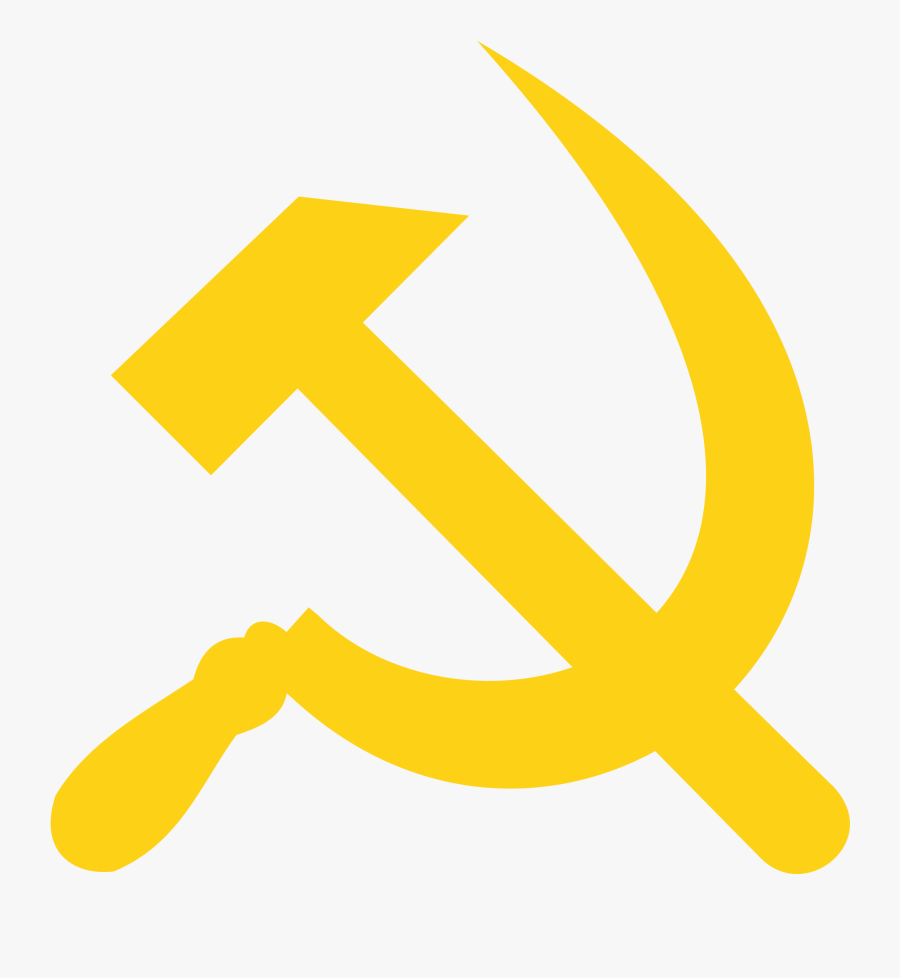 Hammer And Sickle Yellow, Transparent Clipart