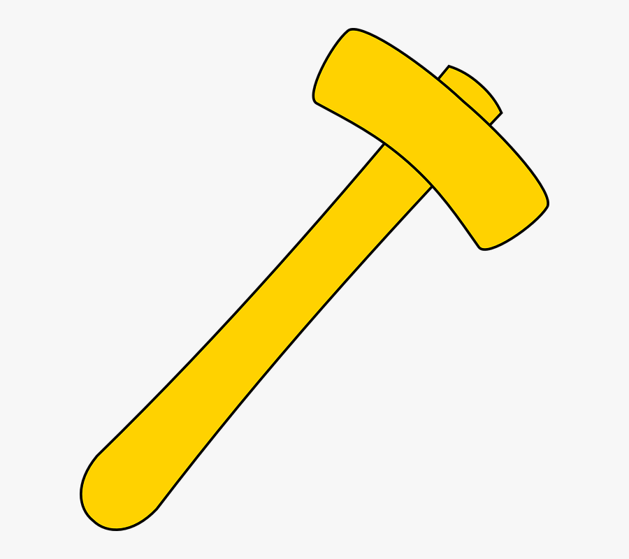 Hammer Yellow, Transparent Clipart