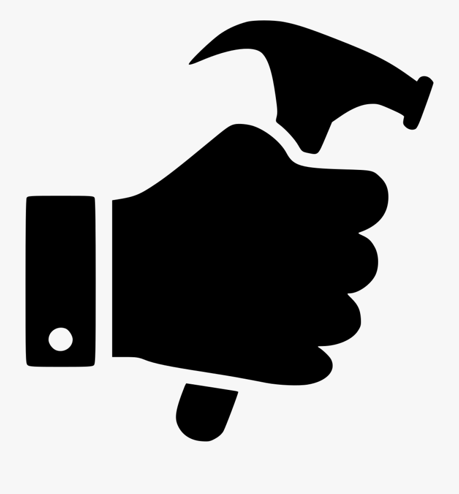 Service Tool Work Hammer Hand Svg Png Icon Free Download - Tools Icon Png, Transparent Clipart