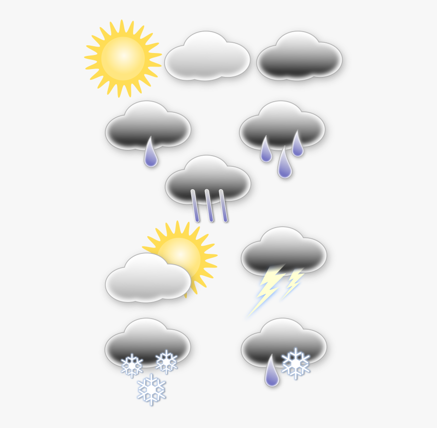 Computer Wallpaper,symbol,weather - Hava Durumu Simgeleri Png, Transparent Clipart