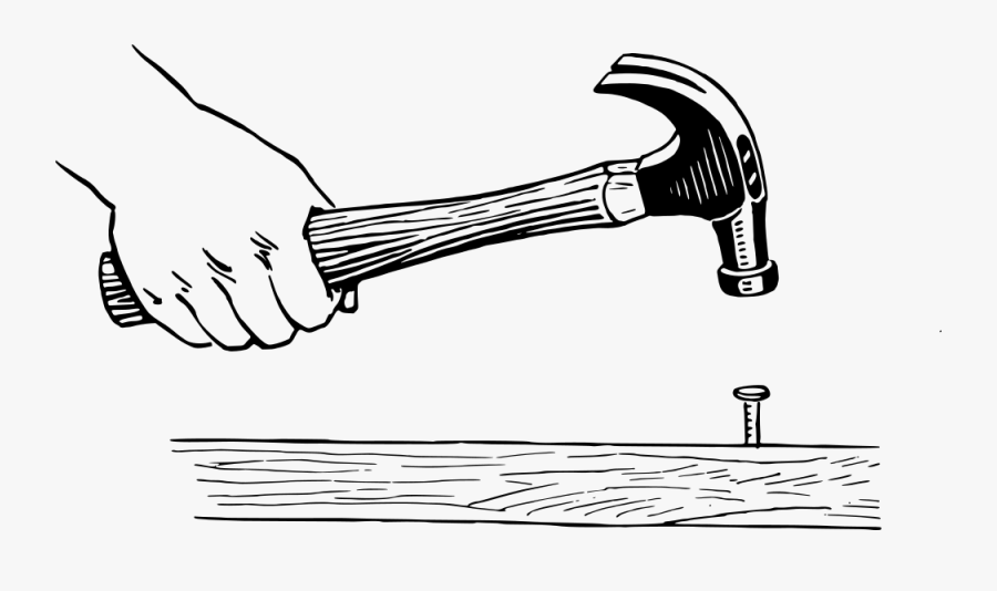 Hammer - Hammer In Hand Clipart, Transparent Clipart