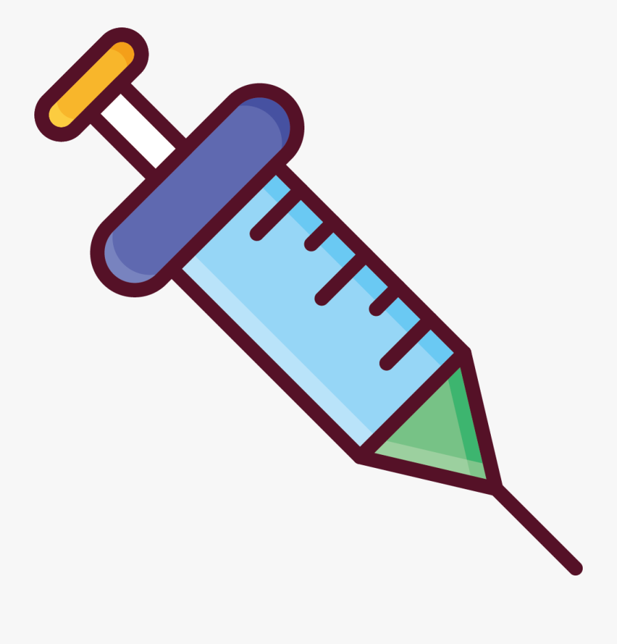 Syringe Clipart Material - Transparent Background Injection Clipart, Transparent Clipart