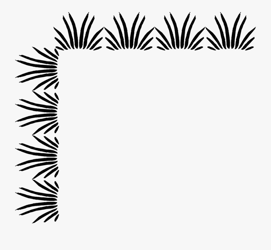 Design Borders In Black And White, Transparent Clipart