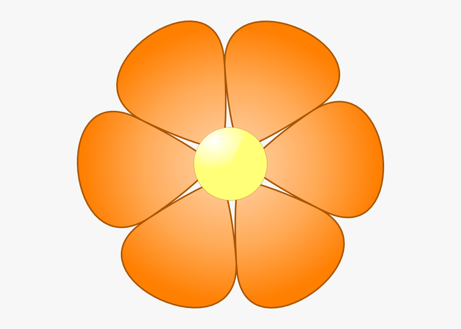 Transparent Orange Flower Png - Flowers Clip Art Orange, Transparent Clipart