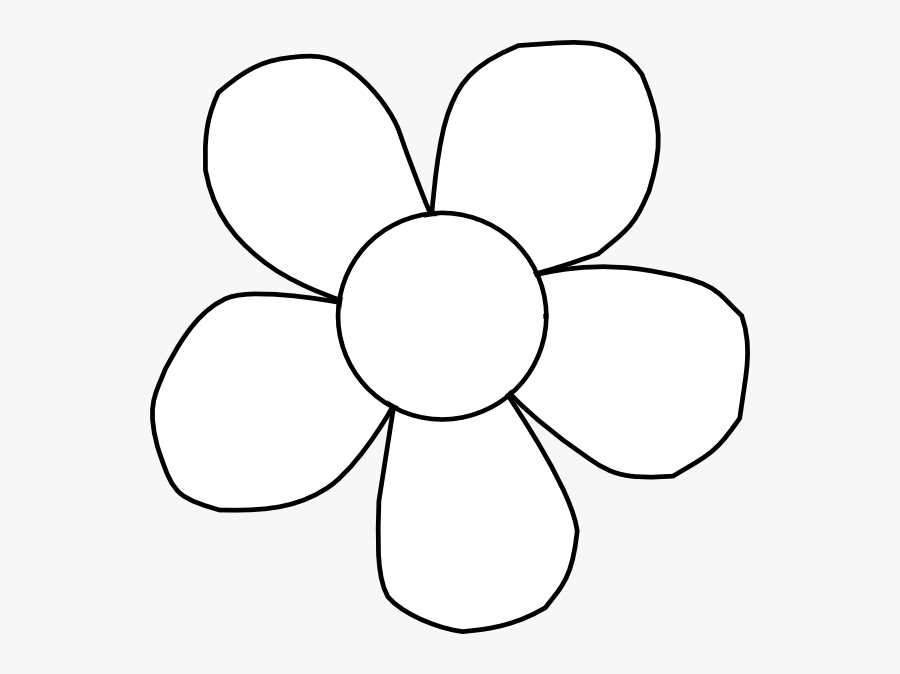 Black And White Daisy Clip Art At Vector Clip Art - Line Art Flower Clipart Black And White, Transparent Clipart