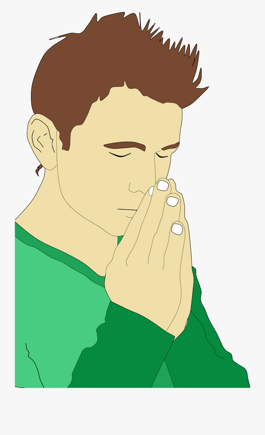 Clipart People Praying - Pray Boy Png, Transparent Clipart