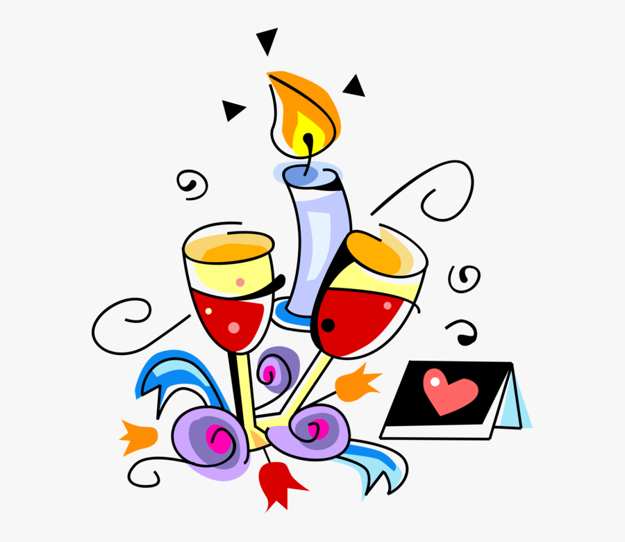 Champagne At Reception Vector Image Illustration Of - Happy Anniversary Animated Emoji, Transparent Clipart