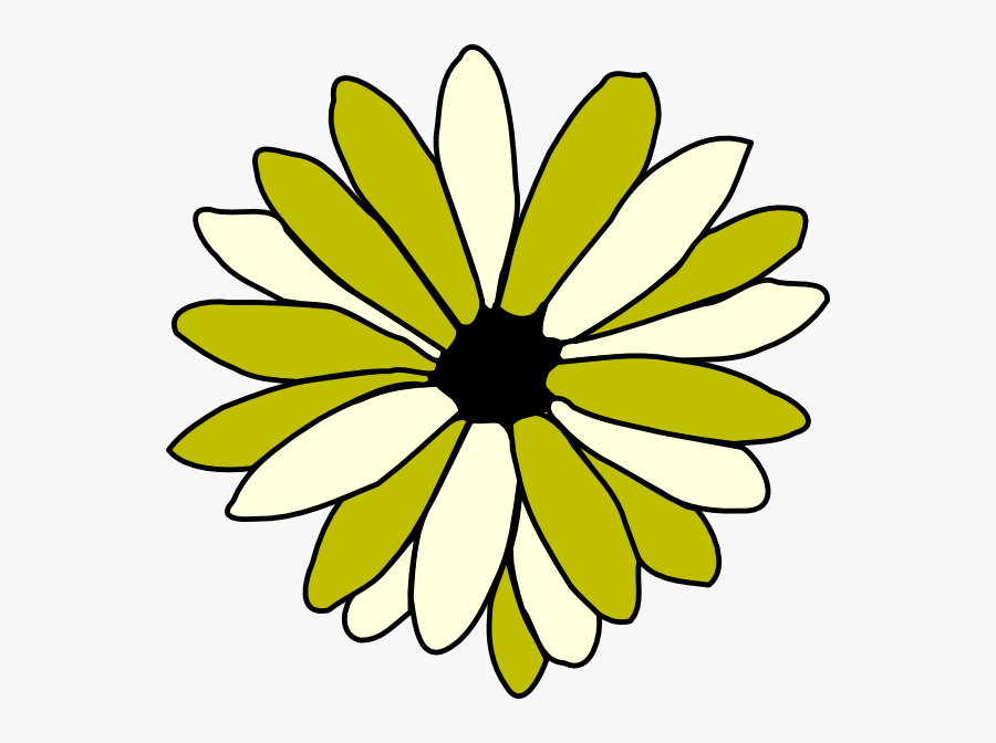 Daisy Flower Clipart Black And White Png, Transparent Clipart