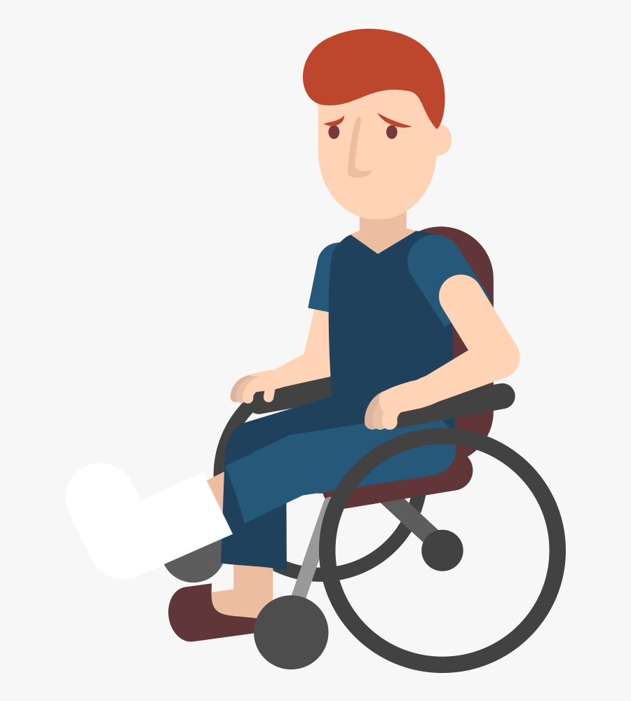 Healthcare Clipart Caring Person - Senior In Wheelchair Clipart, Transparent Clipart