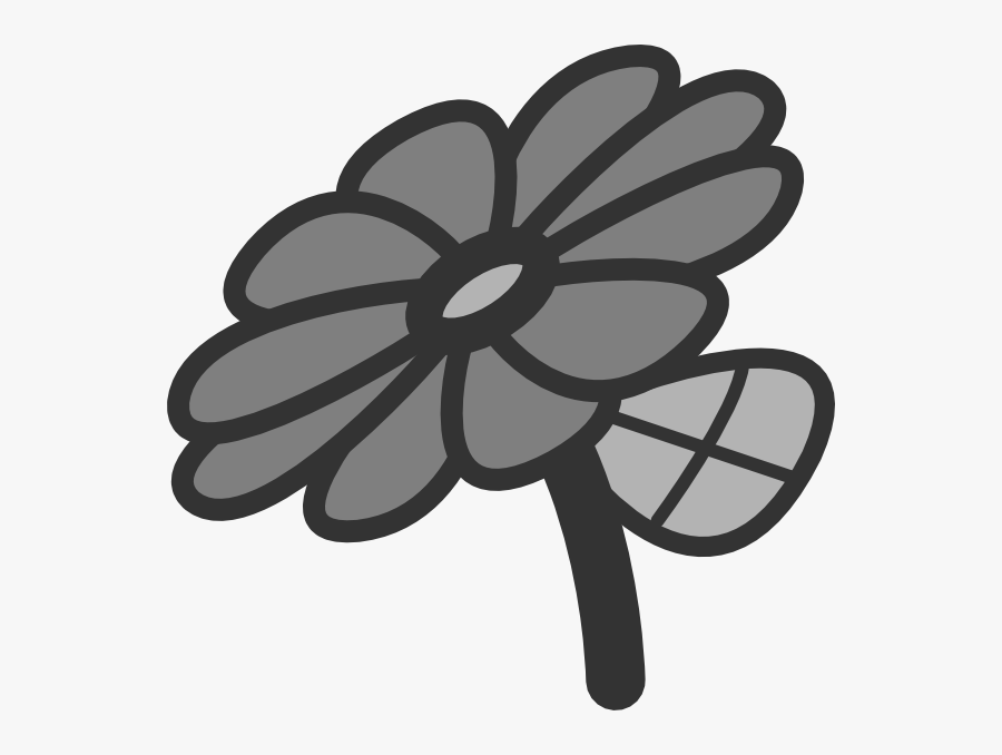 Gray Daisy Svg Clip Arts - Flower Wheel Clipart Black And White, Transparent Clipart