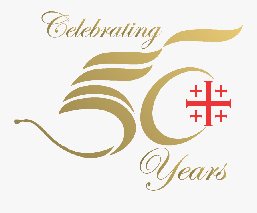 Clip Art Happy 50th Anniversary Clip Art - 50 Years Celebration Logo, Transparent Clipart