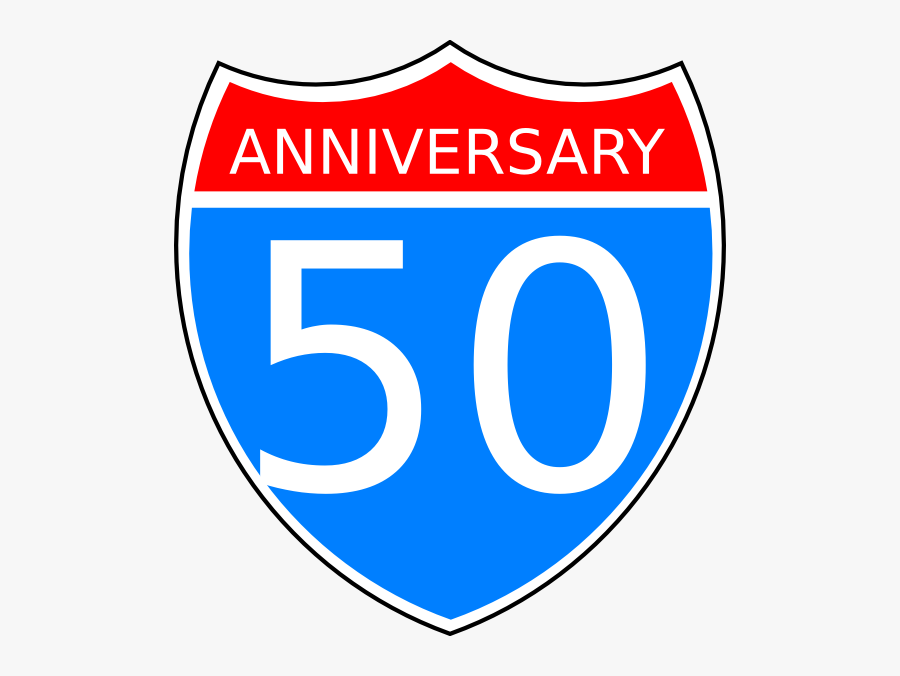 Interstate Highway Sign Vector, Transparent Clipart