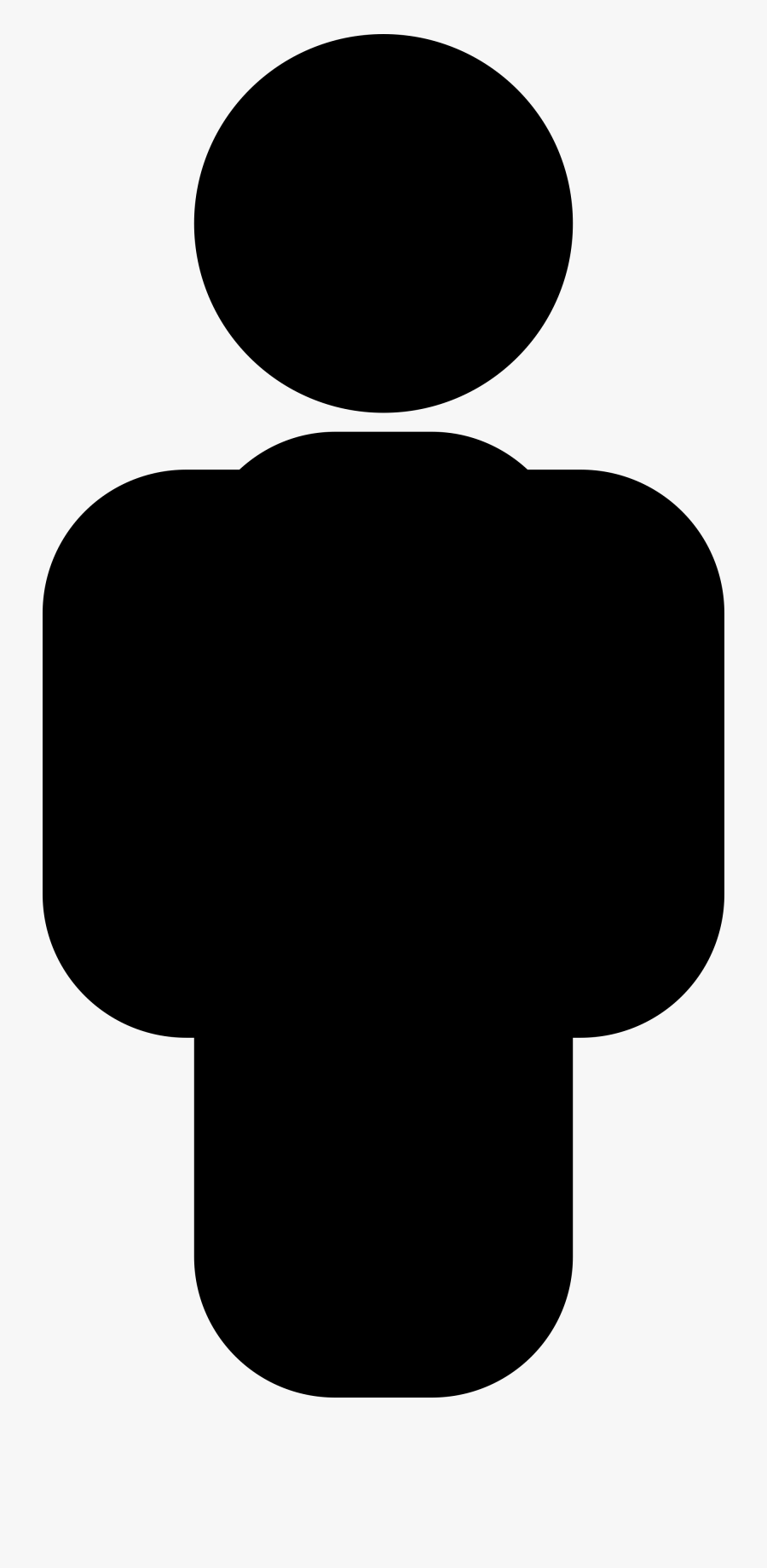 Person Black And White Clipart - Font Awesome Male Icon, Transparent Clipart