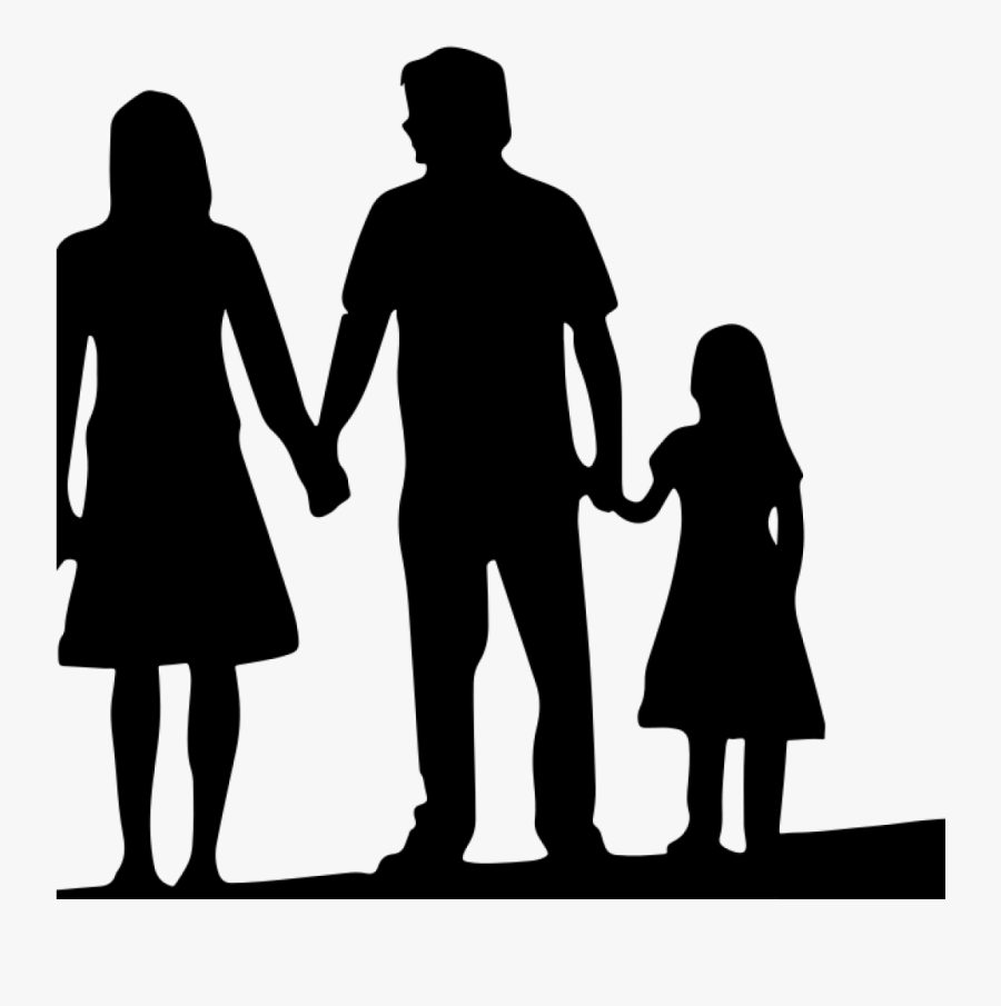 Free Family Silhouette Clip Art 19 4 Person Family - Family Of 4 Clipart, Transparent Clipart
