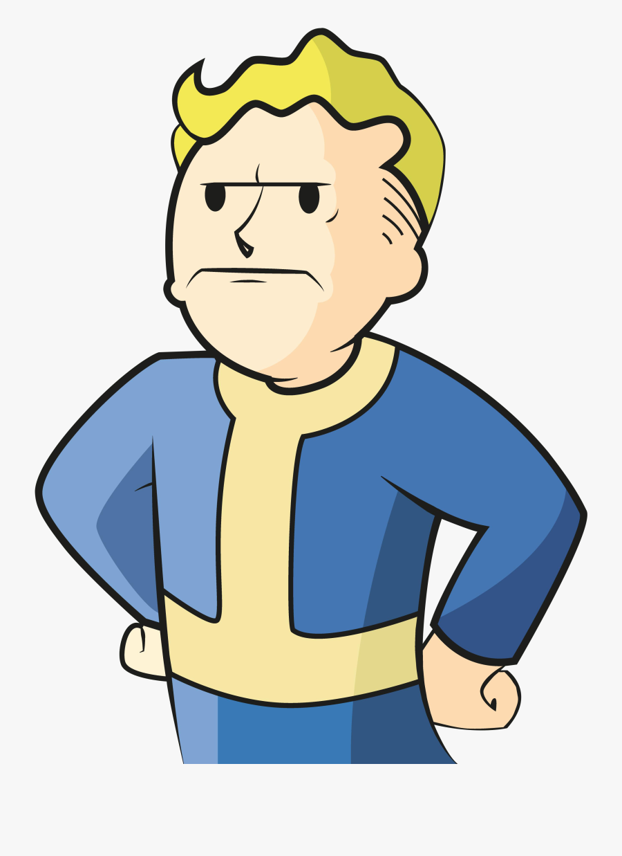 Clip Art Free Library Generous Person Clipart Loadtve - Fallout Angry Vault Boy, Transparent Clipart