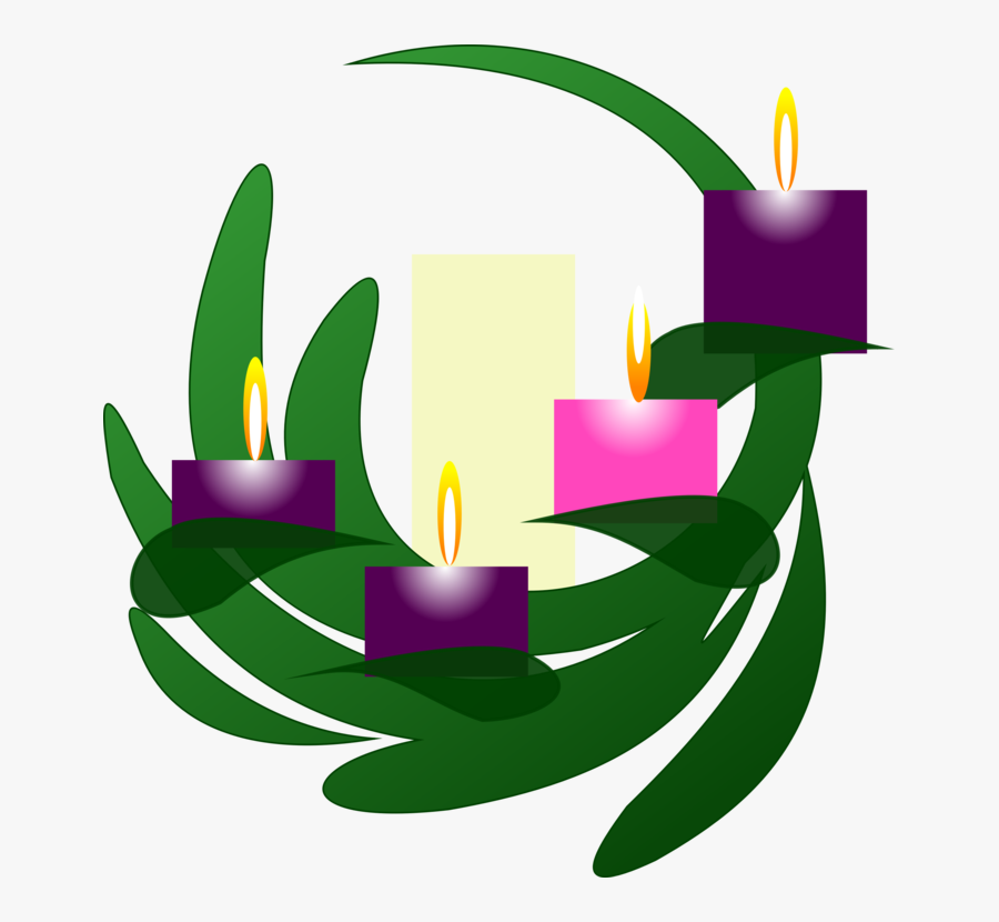 Plant,flower,leaf - Clip Art Advent Candles, Transparent Clipart