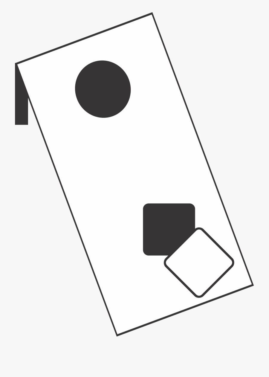 This Free Icons Png Design Of Corn Hole - Cornhole Clipart Black And White, Transparent Clipart