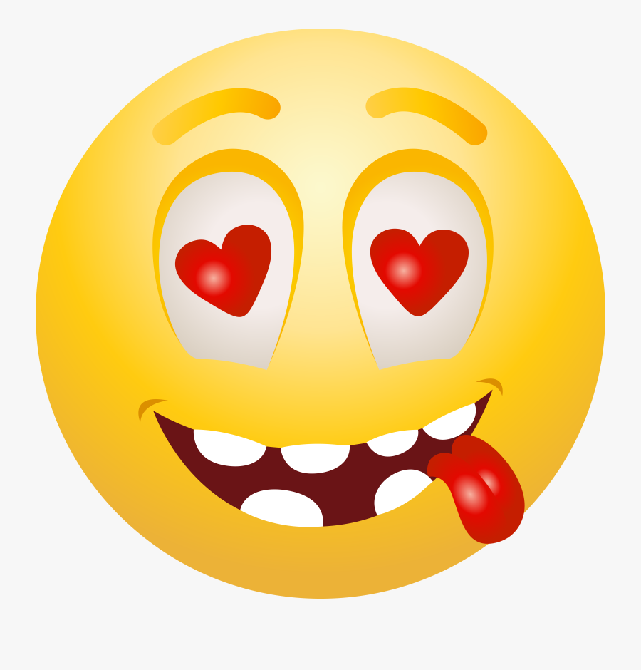 In Love Emoticon Png Clip Art, Transparent Clipart
