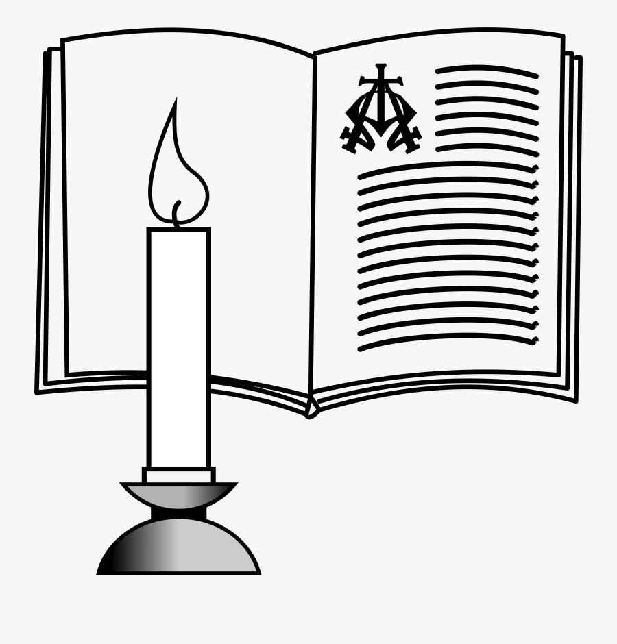 Candle And Bible Icons Png - Candle Light Clip Art, Transparent Clipart