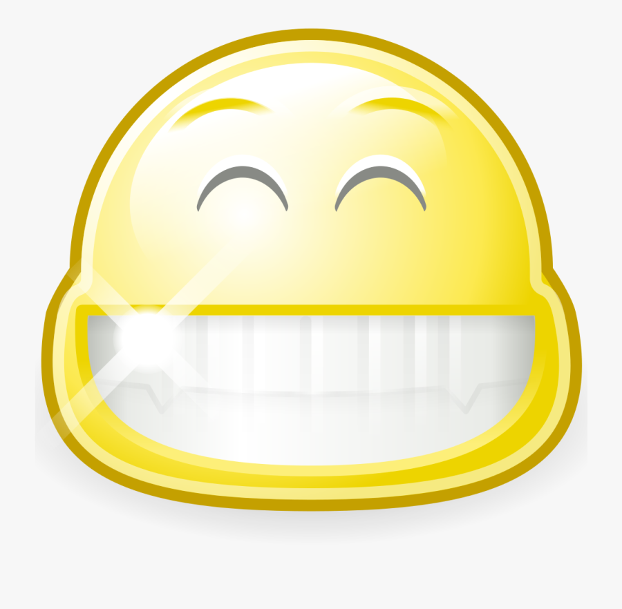 File Gnome Face Smile Big Svg Wikimedia Commons - Smile Big, Transparent Clipart