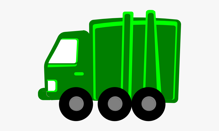 Lime Green Garbage Truck Svg Clip Arts - Green Garbage Truck Clip Art, Transparent Clipart