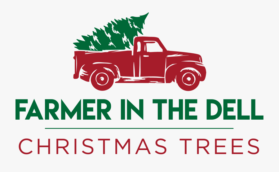 Live Christmas Trees At Farmer In The Dell In Auburn - Clipart Truck Christmas Tree, Transparent Clipart