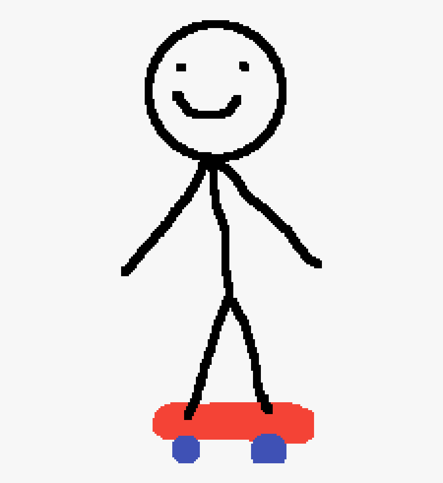 Skateboard Clipart Stickman, Transparent Clipart