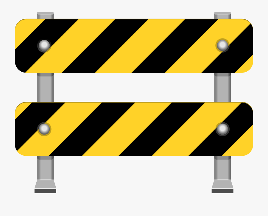 Yellow Road Barricade Png Clip Art - Police Barricade Clipart Png, Transparent Clipart