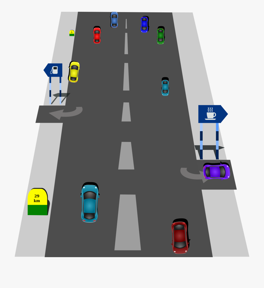 Traffic Roads Clipart - Street Clipart, Transparent Clipart