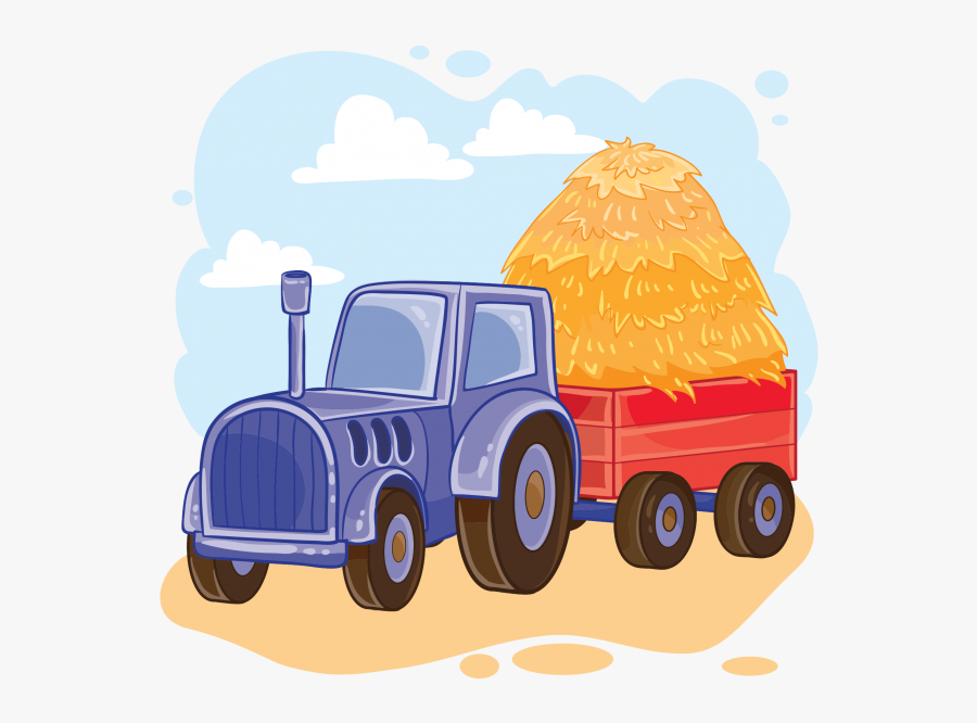 Truck Clipart Image Png Free Download Searchpng - Tractor Trolley Cartoon, Transparent Clipart