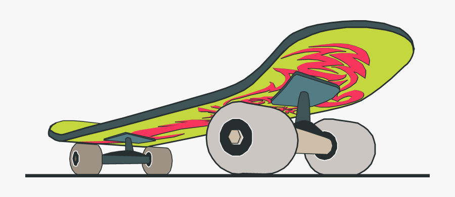 Skateboard Clipart Image - Vector Skate Board, Transparent Clipart