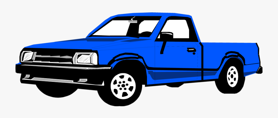 Blue Pickup Truck Clipart, Transparent Clipart