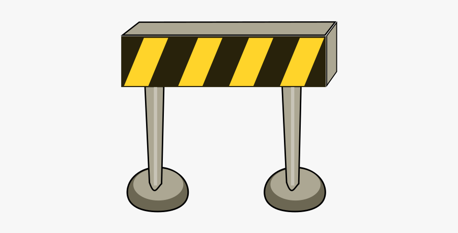 Road Barrier - Barrier Clipart, Transparent Clipart