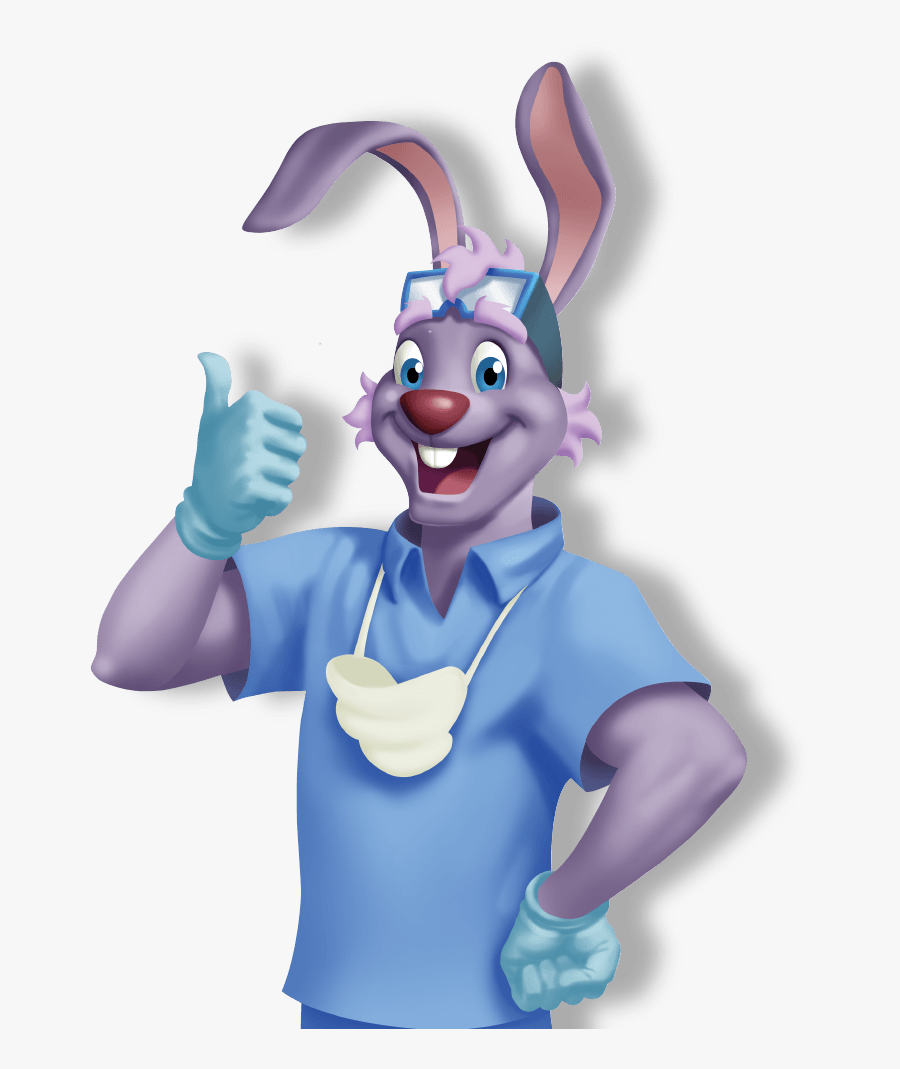 Colgate Dr Rabbit, Transparent Clipart