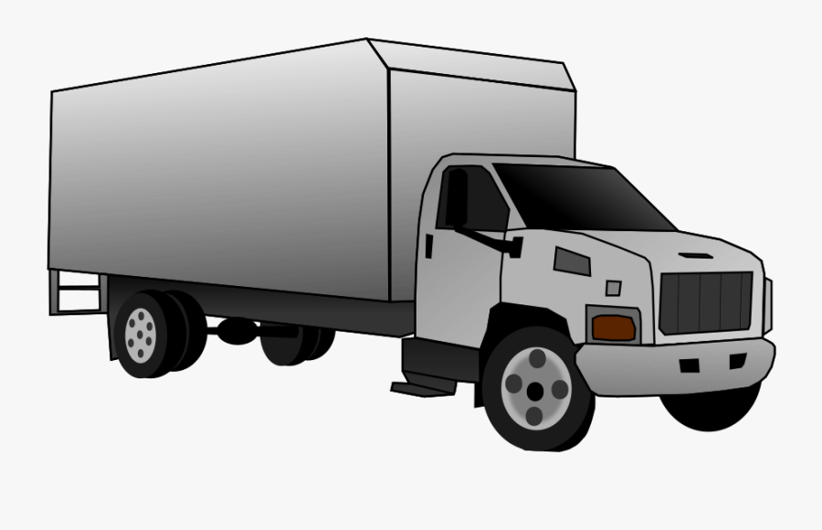 Grey Truck - Trailer Truck, Transparent Clipart