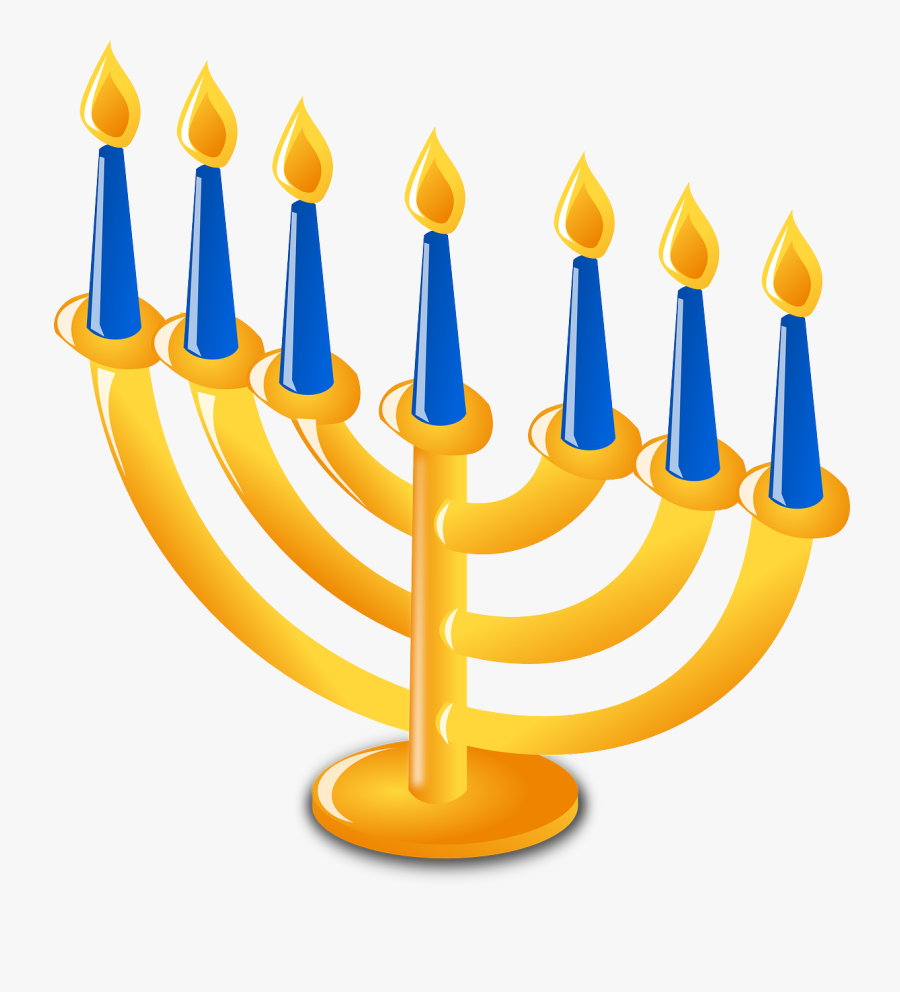 Hanukkah Candles Clipart, Transparent Clipart