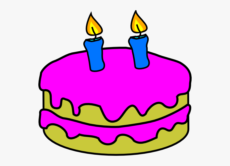 Birthday Cake 2 Candles , Free Transparent Clipart ClipartKey